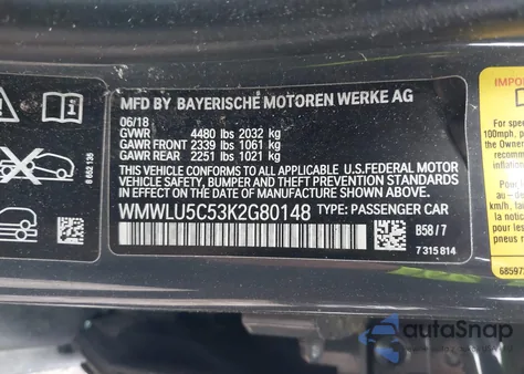 2019 Mini Clubman Cooper S z USA, uszkodzony, nr VIN WMWLU5C53K2G80148